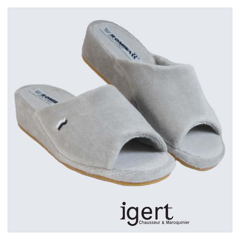 Romika Mule Eponge Paris Platine