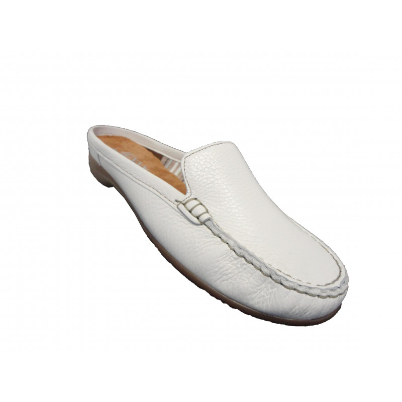 Ara Mule cuir blanc 50321