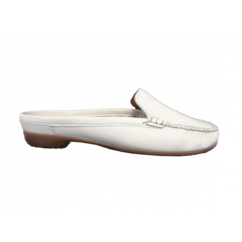 Ara Mule cuir blanc 50321