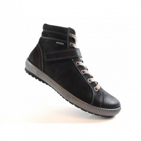 Legero Basket 00611 Noir montante femme cuir lisse