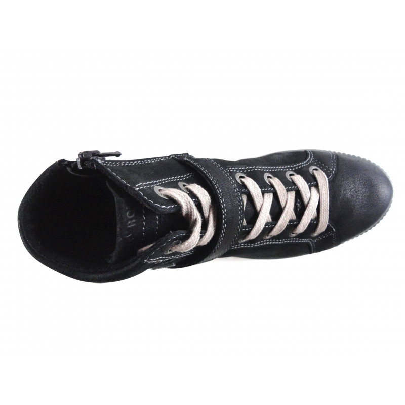 Legero Basket 00611 Noir montante femme cuir lisse