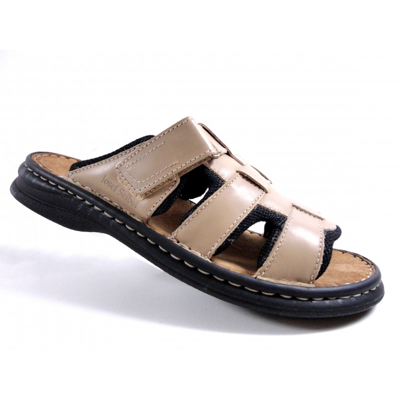 Mule homme cuir Josef Seibel Noisette
