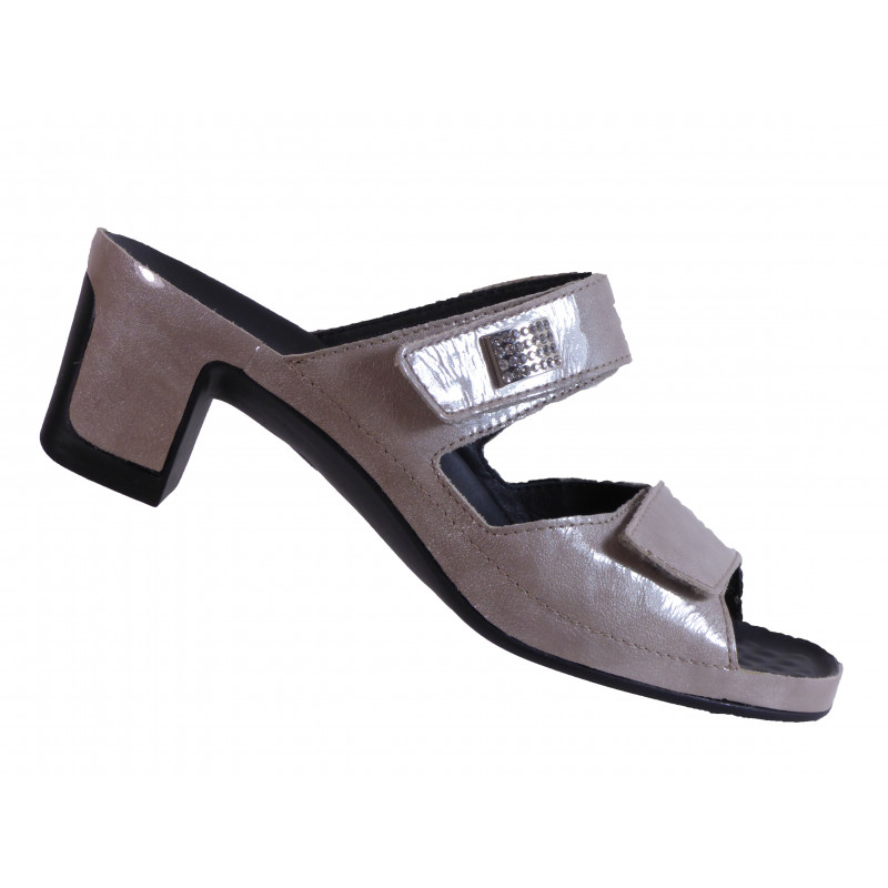 Vital Mule 0501 taupe à talon Confort