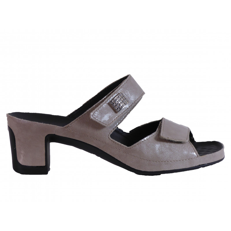 Vital Mule 0501 taupe à talon Confort
