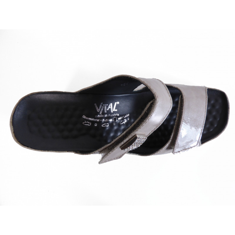 Vital Mule 0501 taupe à talon Confort