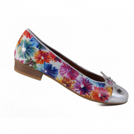 Ballerines Ara en cuir à motif fleurs Ballerines Ara en cuir à motif fleurs