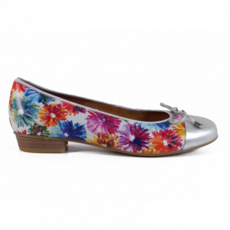 Ballerines Ara en cuir à motif fleurs Ballerines Ara en cuir à motif fleurs