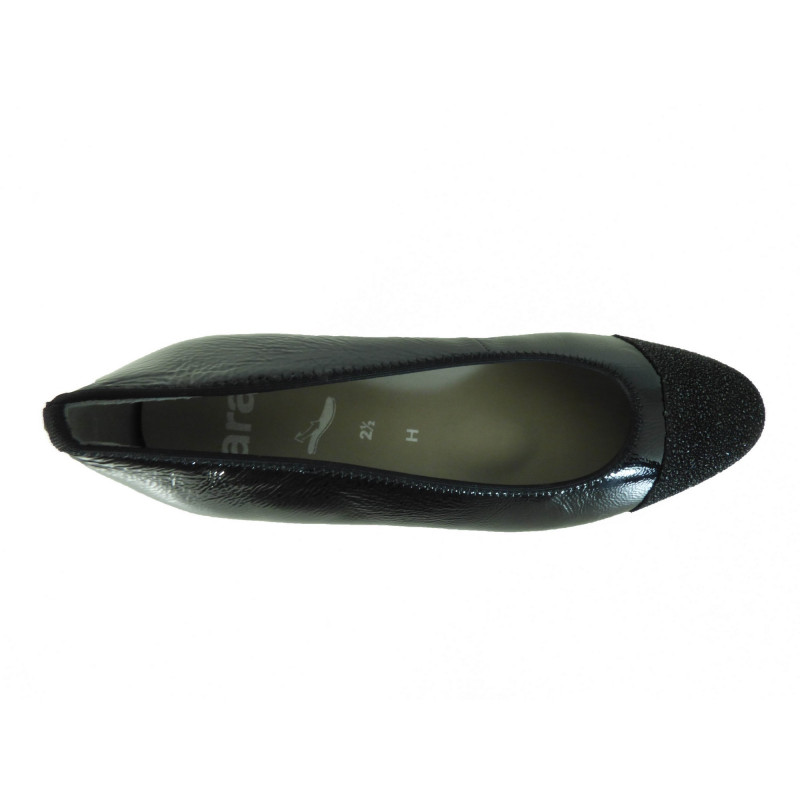 Escarpins Ara en Cuir vernis tendance noir