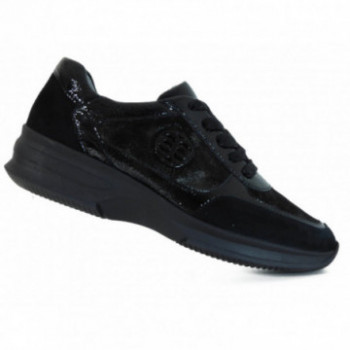 Baskets Ara en cuir noir confort