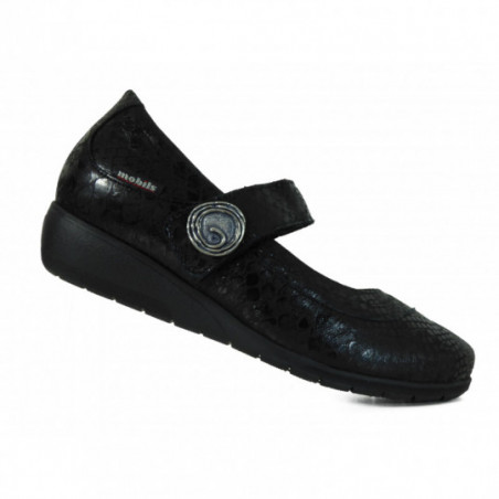 Ballerine Mephisto en cuir Mobils Confort Noir