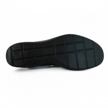 mocassin en cuir noir vernis confort Ecco