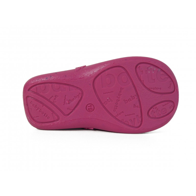 Chaussons fille bébé Babybotte à lacet mouton rose et gris