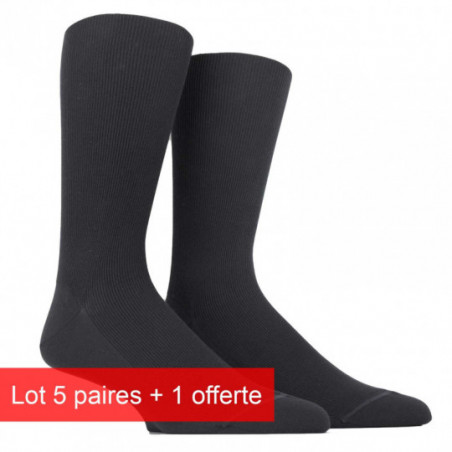 Chaussettes Doré Doré 5 paires + 1 offerte en coton Noir