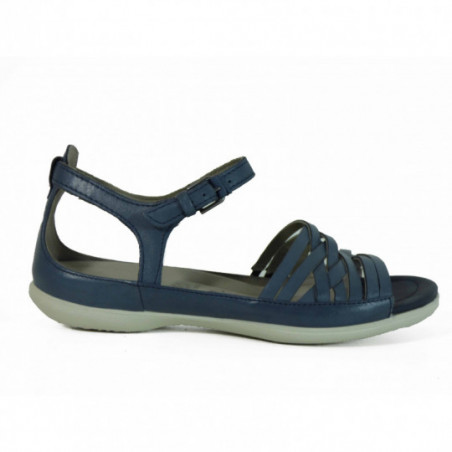 Nu-pied en cuir Bleu Marine tendance Ecco