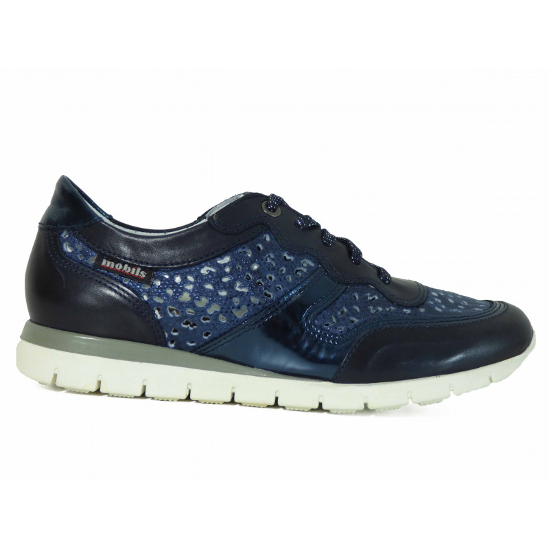 Mephisto Basket Kadia Bleu Navy Confort Femme