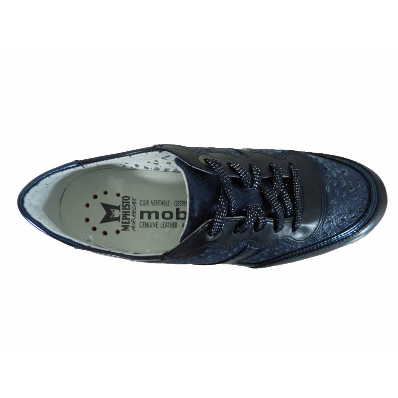 Mephisto Basket Kadia Bleu Navy Confort Femme