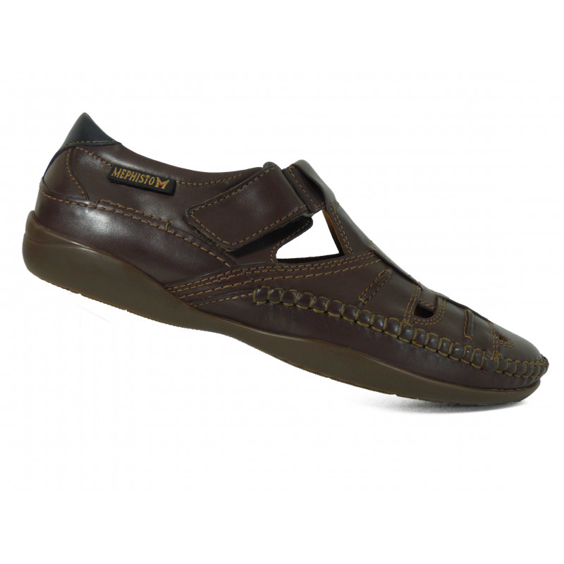 Chaussure d'été en cuir marron Mephisto tendance