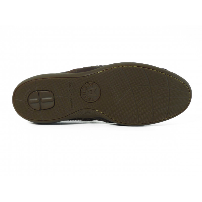 Chaussure d'été en cuir marron Mephisto tendance
