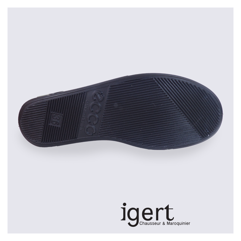 Baskets femme Ecco en cuir et à velcro