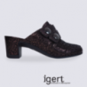 Mules Vital femme en cuir à talon confort et tendance Mules Vital femme en cuir à talon confort et tendance