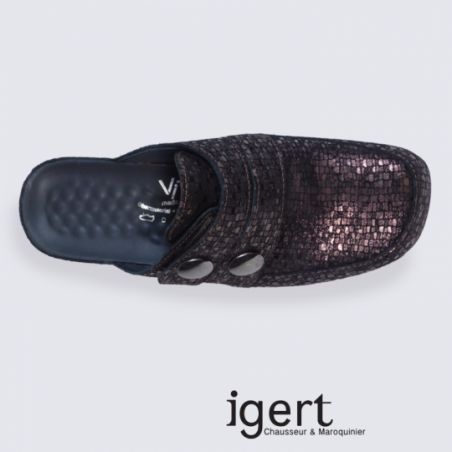 Mules Vital femme en cuir à talon confort et tendance Mules Vital femme en cuir à talon confort et tendance