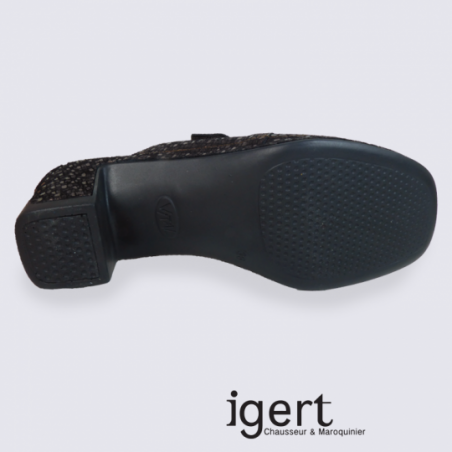 Mules Vital femme en cuir à talon confort et tendance Mules Vital femme en cuir à talon confort et tendance