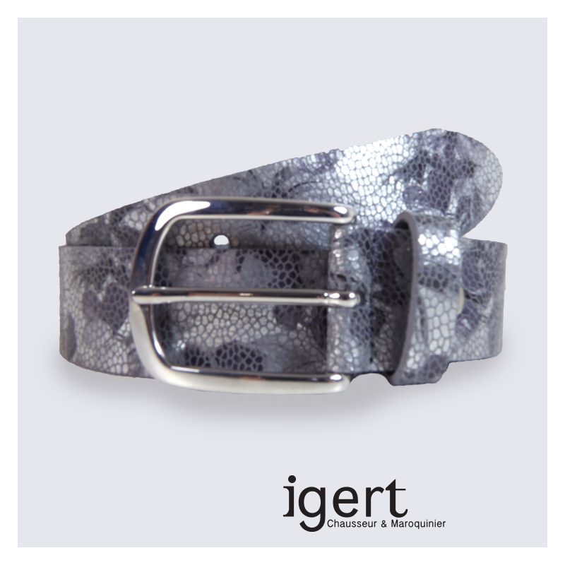 Ceinture pour femme Bernd Götz motif fleuri argenté tendance Ceinture pour femme Bernd Götz motif fleuri argenté tendance