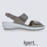 Nu-pied Waldlaufer en cuir et à velcro confortable Nu-pied Waldlaufer en cuir et à velcro confortable