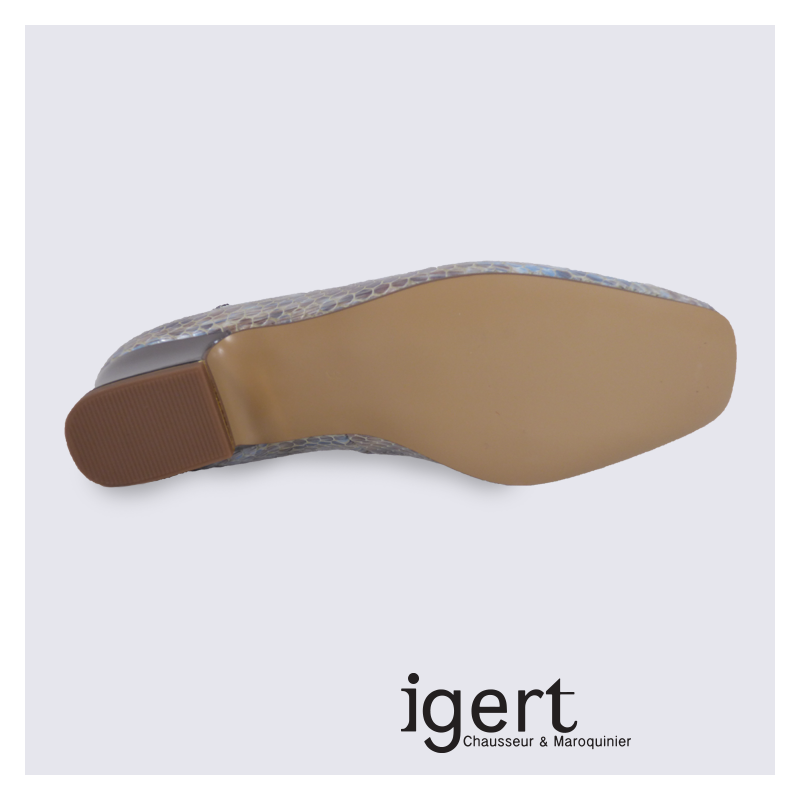 Escarpins Ara en cuir taupe verni tendance et confort