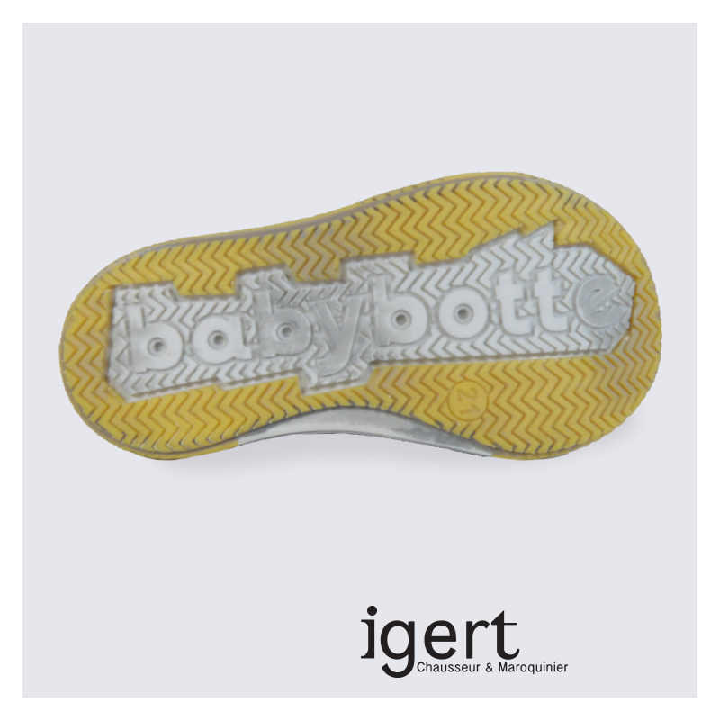 Basket garçon à glissière Baybotte en cuir