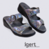 Mules pour femme Mephisto en cuir multicolore Mules pour femme Mephisto en cuir multicolore