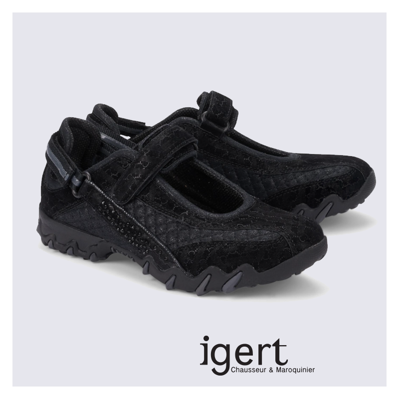 Chaussures de marche noir pour Femme Allrounder avec strass