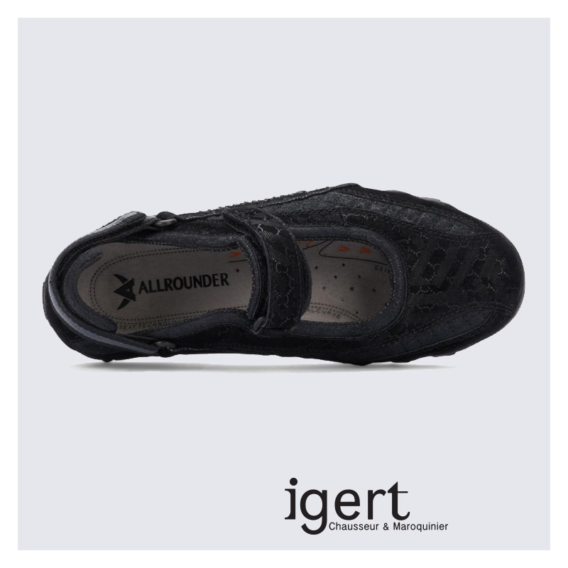 Chaussures de marche noir pour Femme Allrounder avec strass