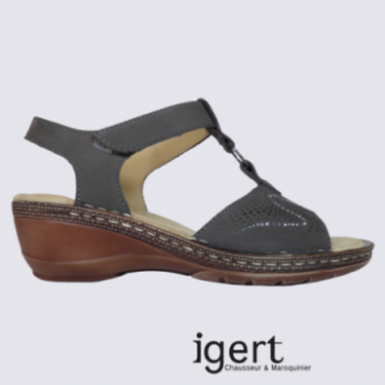 Sandales femme Ara en cuir marron