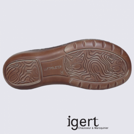 Sandales femme Ara en cuir marron