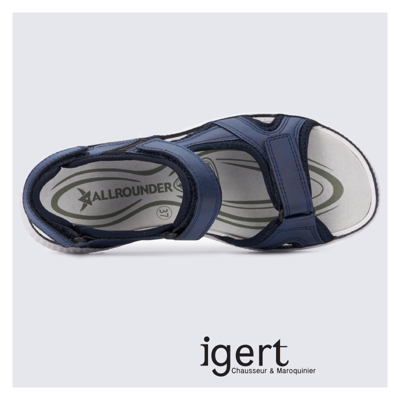 Sandales de marche bleu pour femme Allrounder confort