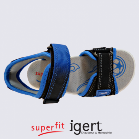 Sandales Superfit, sandales pour enfants noir/bleu