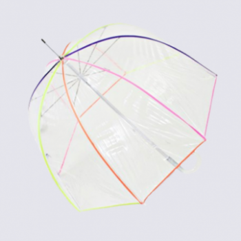 Parapluie cloche Isotoner, parapluie cloche transparent femme neon
