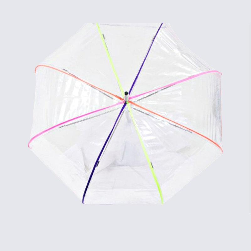 Parapluie cloche Isotoner, parapluie cloche transparent femme neon