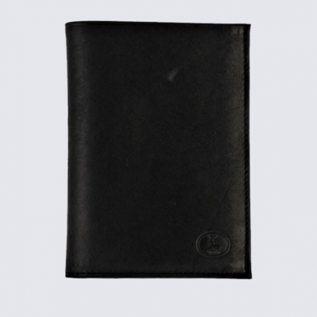 Portefeuille Frandi, portefeuille homme en cuir authentique noir