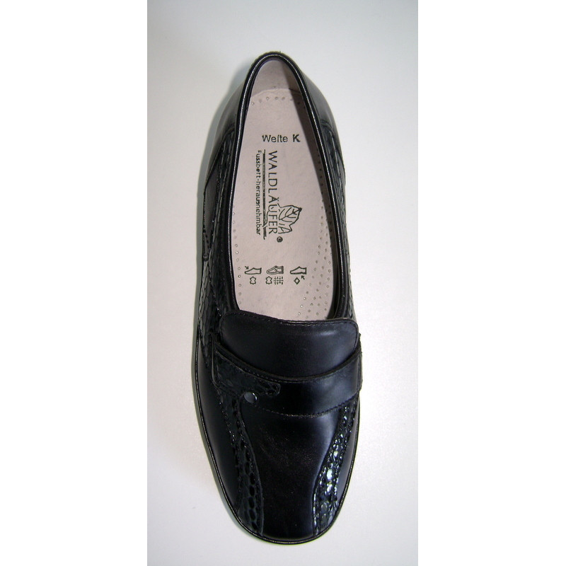 Waldlaufer Loafer 645505 Noir