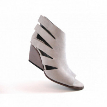 Sandale à talon femme chic en cuir de qualité Puro