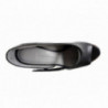 Escarpin femme chic en cuir noir talon original Puro