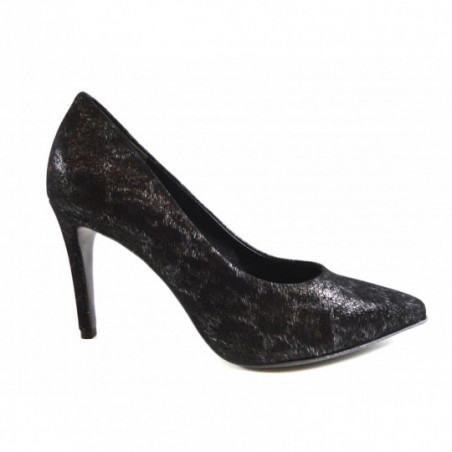 K&S Escarpin, escarpins pointus femme cuir noir