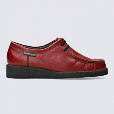 Mocassin Mephisto en cuir Christy rouge