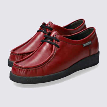 Mocassin Mephisto en cuir Christy rouge