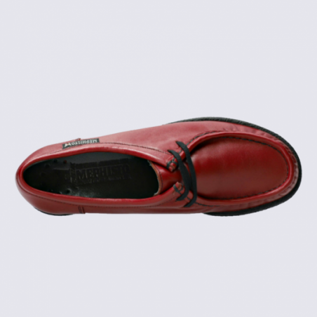 Mocassin Mephisto en cuir Christy rouge