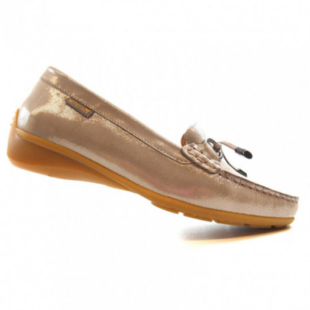 Mephisto Mocassin femme en cuir camel