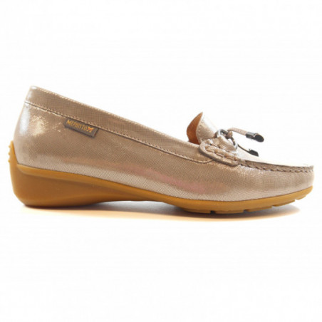 Mephisto Mocassin femme en cuir camel