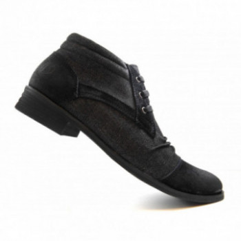 Derby homme montante tendance à lacets Noir